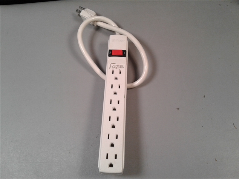 Outlets, Two Power Strips, Extension Cords  