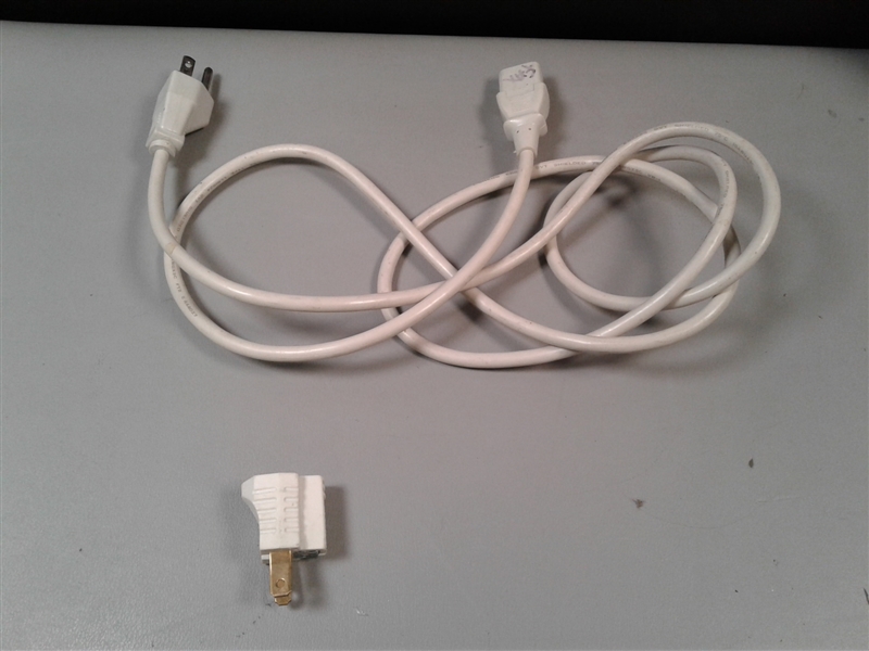 Outlets, Two Power Strips, Extension Cords  