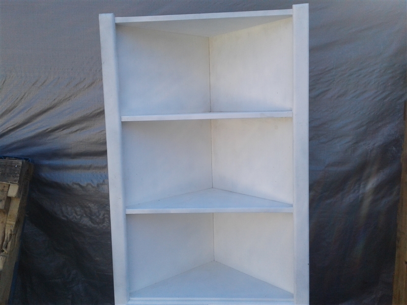 White Corner Cabinet 