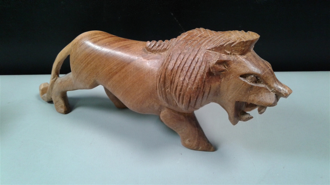 Wood Carved African Animals