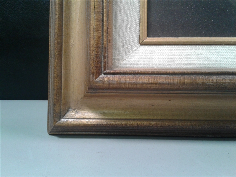 Gold Matted and Framed Mona Lisa Print 23 1/2 x 30