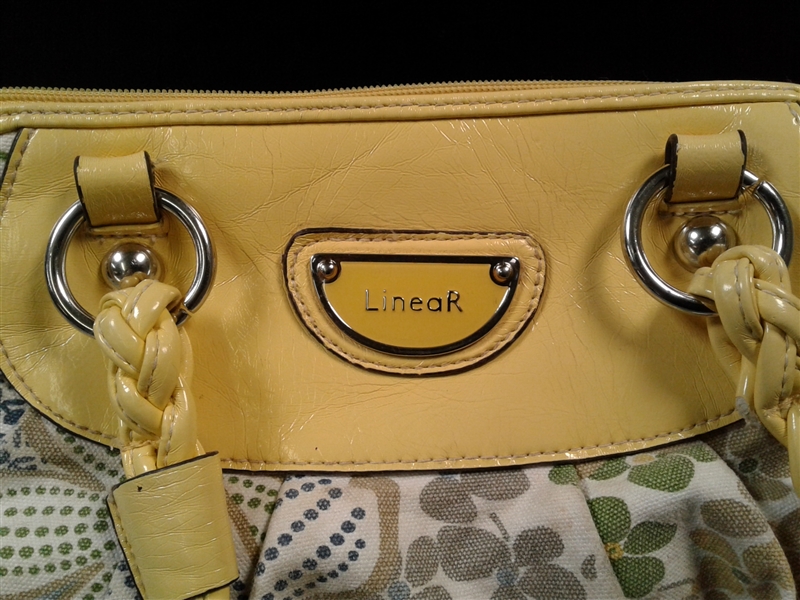 Yellow Floral LineaR Purse