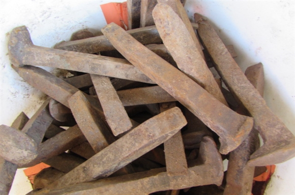 Bucket of Railroad Stakes