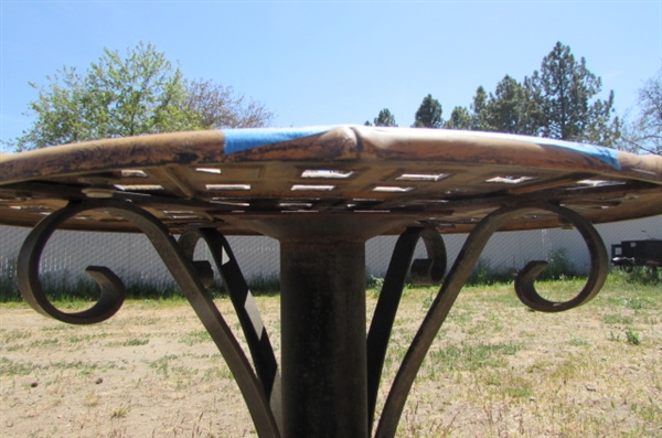 Quaint Little Wrought Iron Table