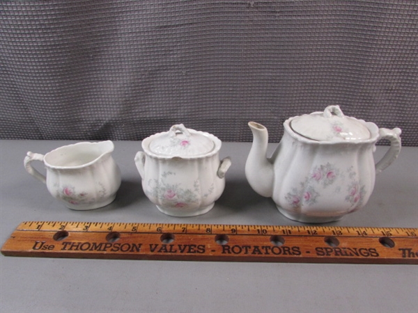 Collection of China- Teapots, Sugar Containers, Creamers, etc