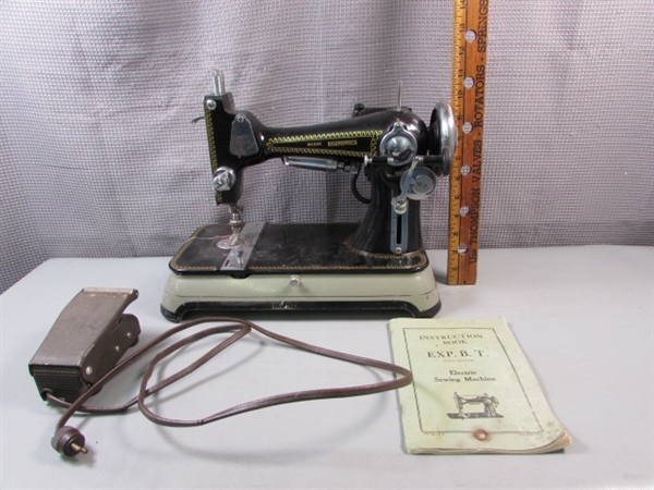 Wards Brunswick Sewing Machine and Sewing Supplies