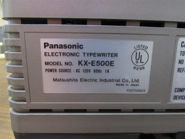 PANASONIC KX-E500E ELECTRONIC TYPEWRITER