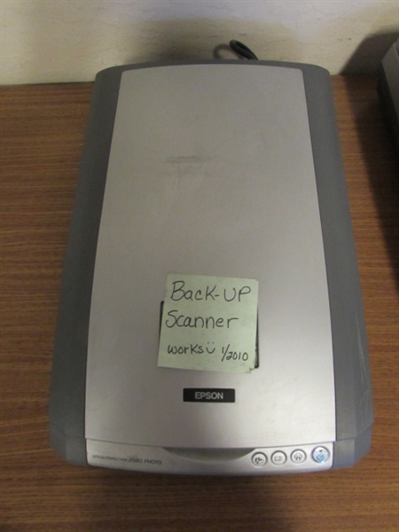 2 EPSON FLATBED PHOTO SCANNERS