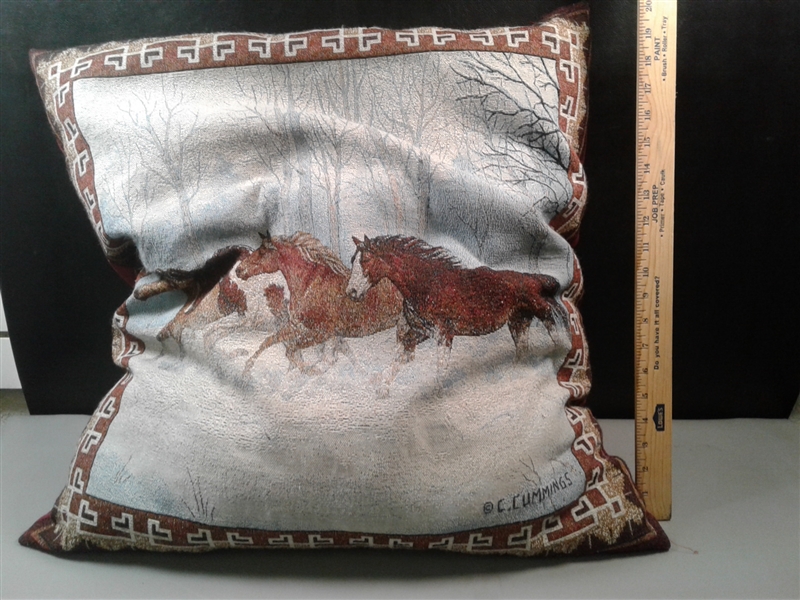 Horse Lot: Large Pillow, Book, Bookend, & Makeup Case