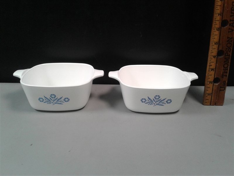 Discontinued Cornflower-Blue Corningware- 3 Pcs