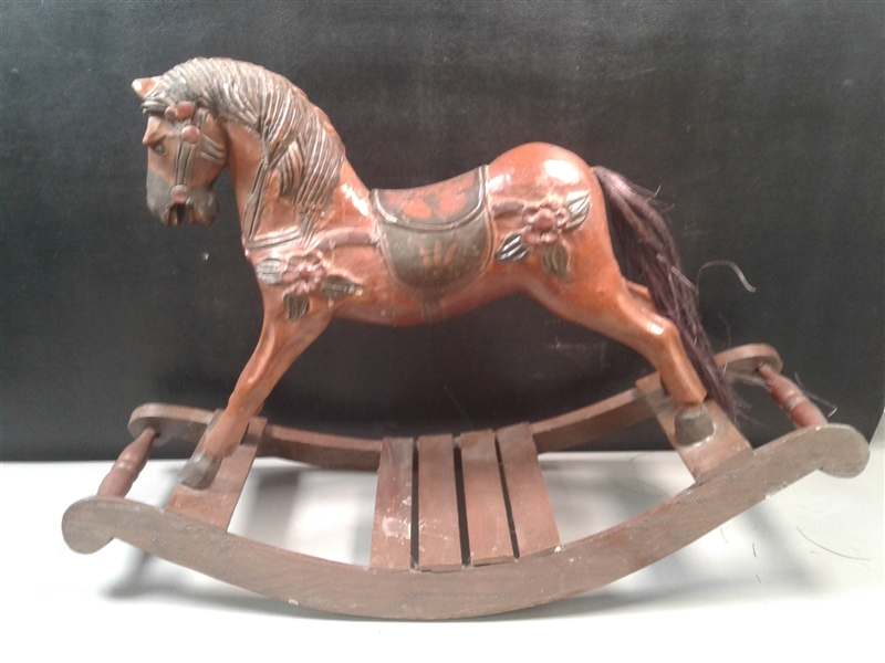 Hand Carved Rocking Horse 