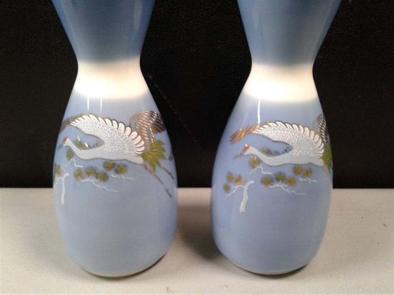 Vintage Sake Decanters and Cups