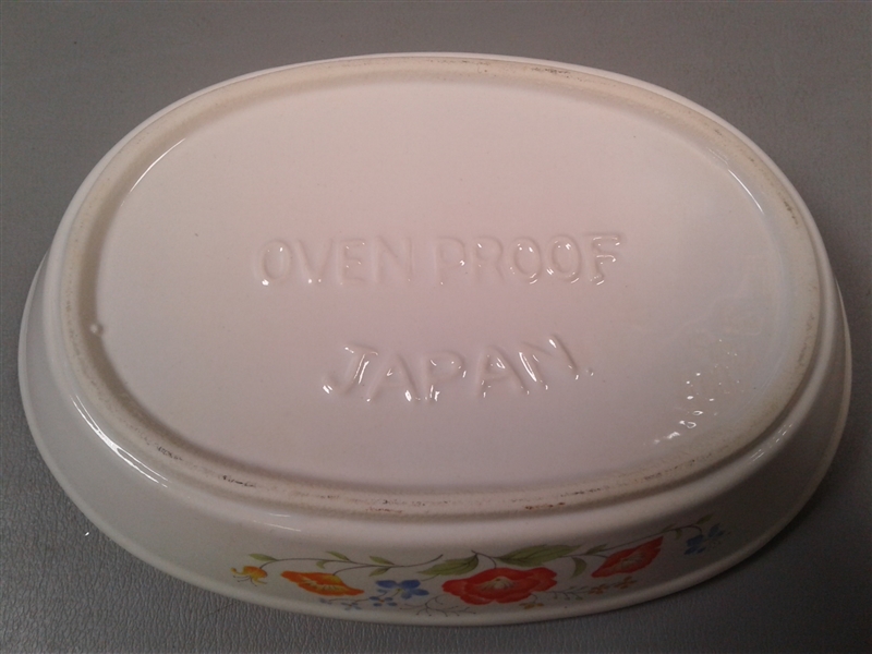 Rare VTG Japan Oven Proof Small Baking Dishes Set of 4