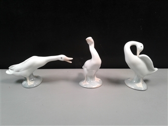 Set of Three Lladro Geese