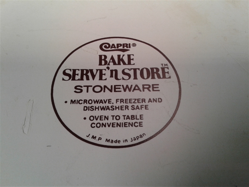 Capri Bake Serve'N Store Stoneware and More