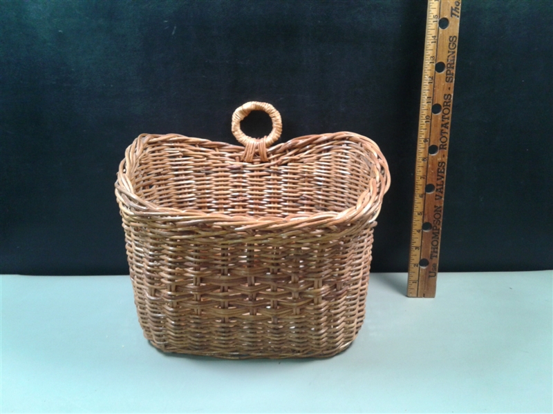Wicker Baskets, Shelf and Decor