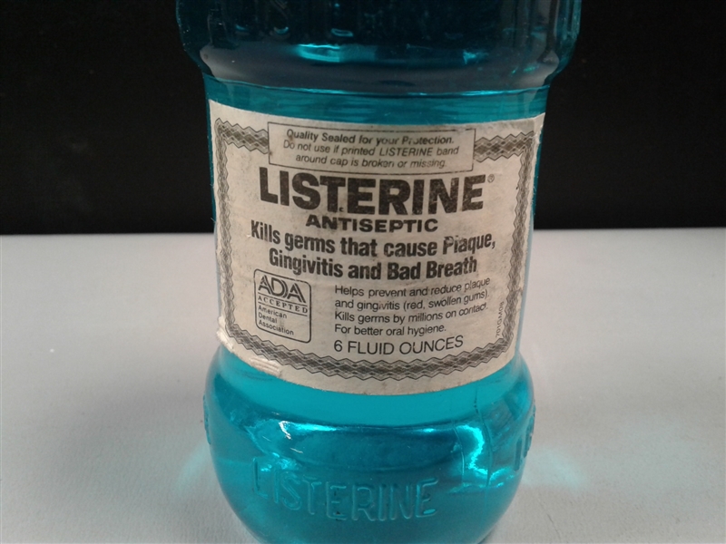 Vintage Glass Listerine Bottle 6 Oz