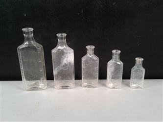 Antique/Vintage Embossed Medicine Bottles