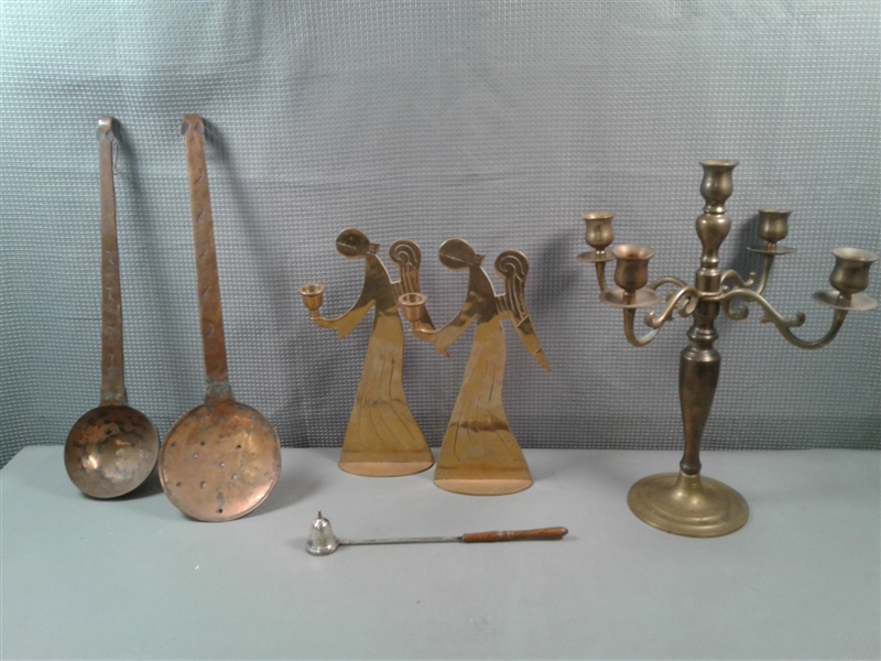Vintage Copper And Brass Items 