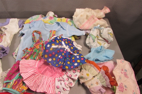 Lot of Vintage Loved Baby Dolls & Clothing