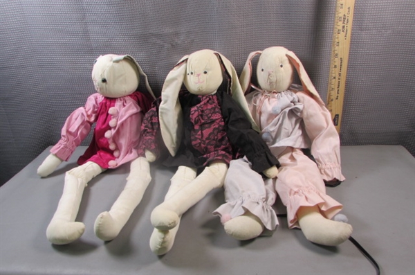 Handmade Bunnies and Dollies