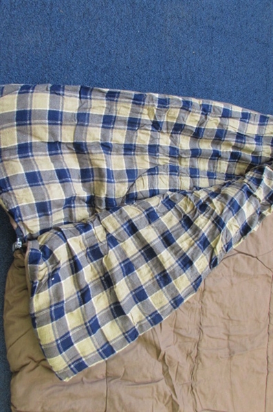 Pair of Thick Flannel Lined Sleeping Bags