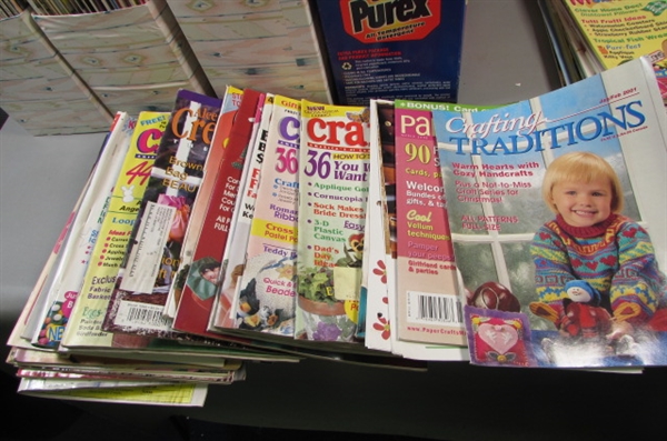 HUGE Lot of Crafting Magazines- Over 100!