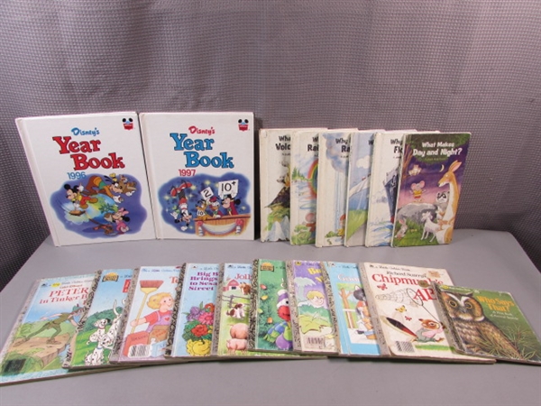 Disney's Year Books, Just Ask Books, & Little Golden Books