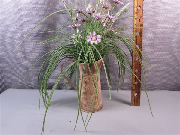 Pair of wicker plant stands.