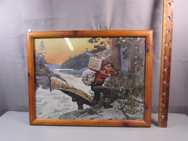 Set of Framed Hunter Pictures