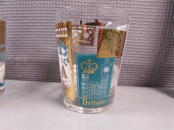 Glass Tumblers of the World Set of 7