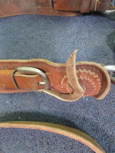 Leather Horse Tack- Breast Collar, Bridle, & Bit