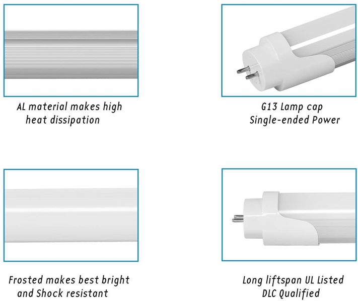 G13 3ft LED Tube Light 4 PK