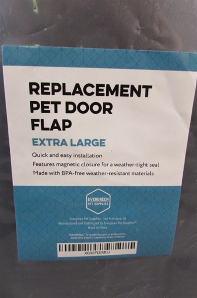 Extra Large Replacement Dog Door Flap Measures 13 3/4” x 24 1/4”. New