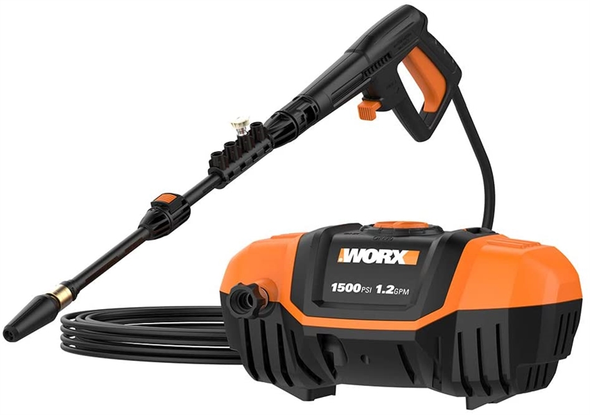 WORX WG601 13Amp, 1500 psi / 1.2 gpm Electric Pressure Washer