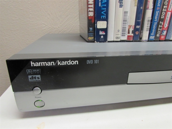 HARMAN/KARDON DVD PLAYER & DVDS