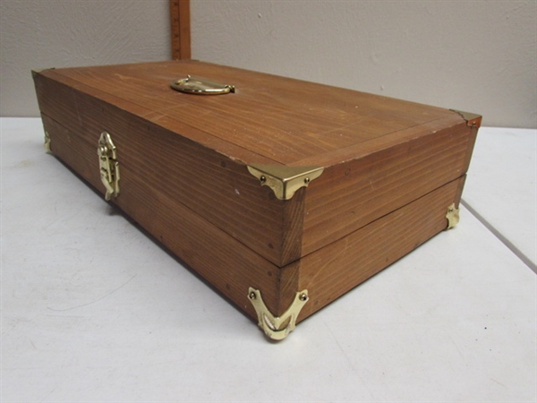 HANDCRAFTED WOODEN BOX WITH FOAM