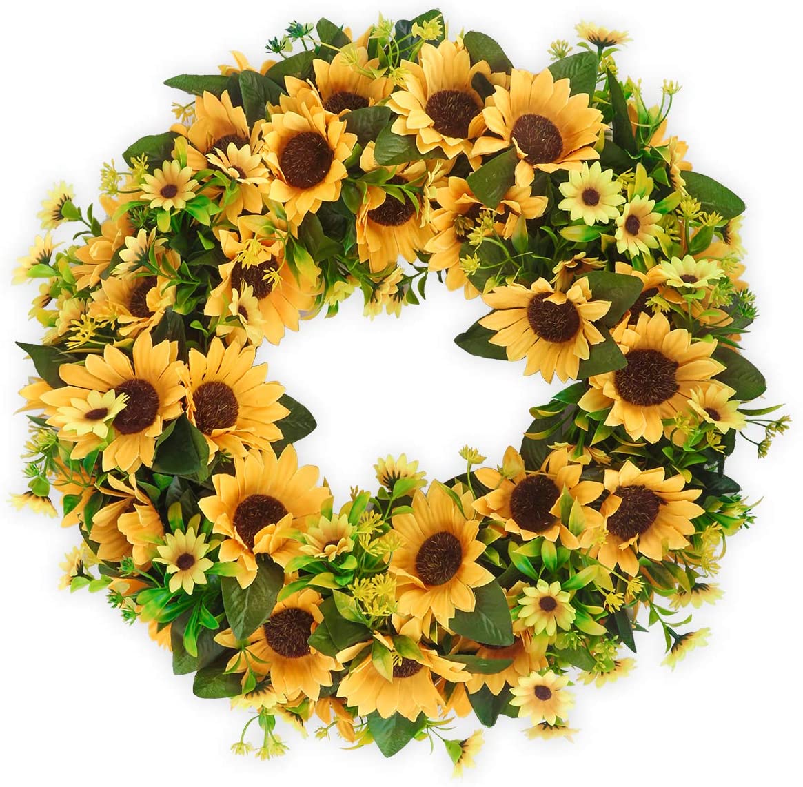 Lot Detail - Artificial Sunflower Wreath 18 Inch