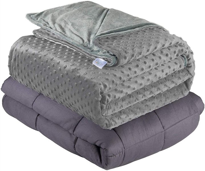  Quility Weighted Blanket for Adults - King Size, 86x92, 25 lbs