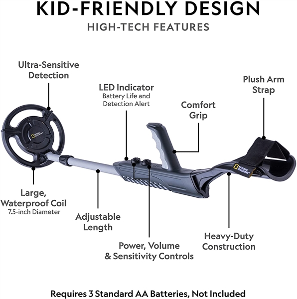  NATIONAL GEOGRAPHIC Junior Metal Detector