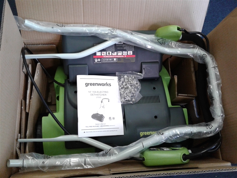 Greenworks 10 Amp 14-Inch Corded Dethatcher,