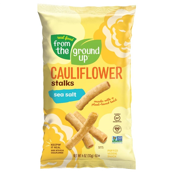  Real Food From The Ground Cauliflower Stalks - 5 Count, 4oz Bags (Sea Salt)