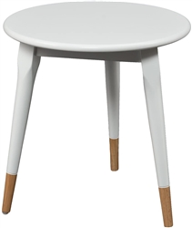 17" Round Side Table with 2 Tone Legs
