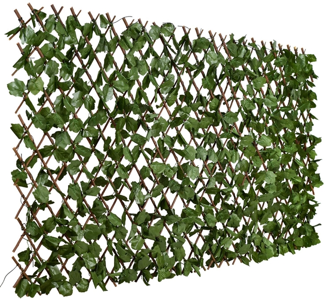 Expandable Privacy Faux Ivy Fence Screen Pack of 4