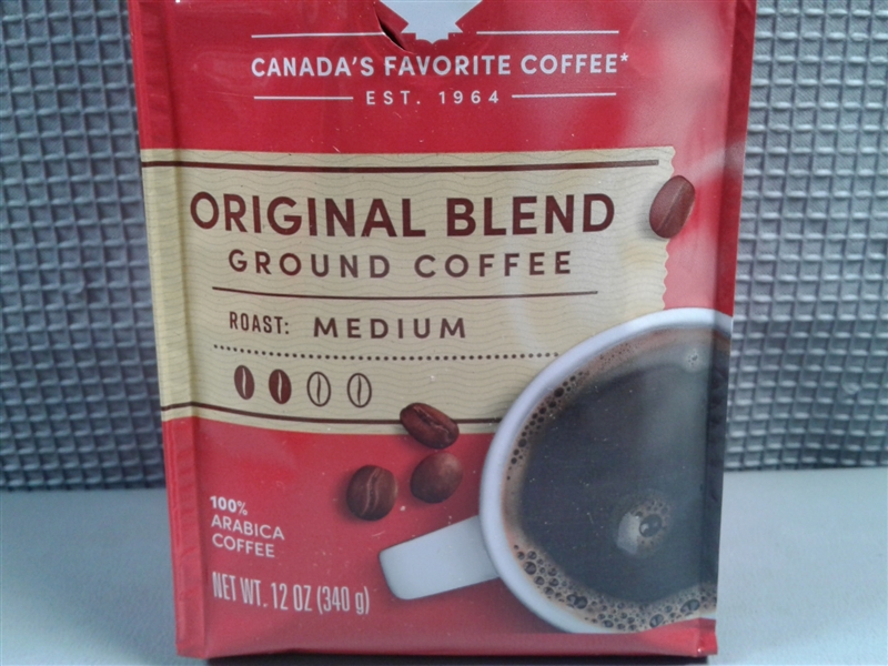  Tim Hortons Original Blend, Medium Roast Ground Coffee 6 Bags