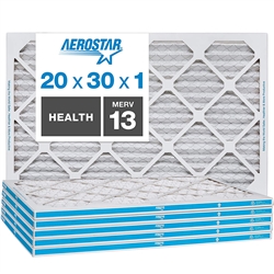  Aerostar Home Max 20x30x1 MERV 13 Pleated Air Filter 6 Pack 