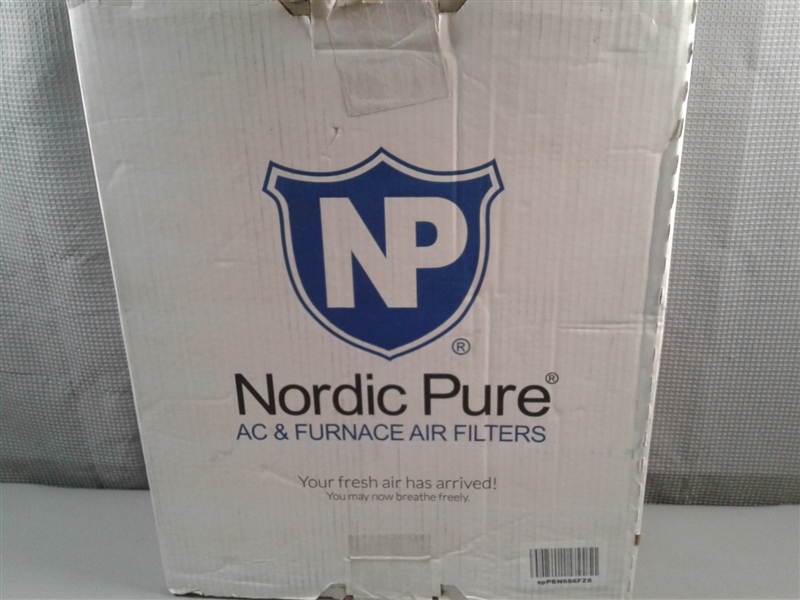 Nordic Pure 16x16x1 MERV 12 Pleated AC Furnace Air Filters 6 Pack