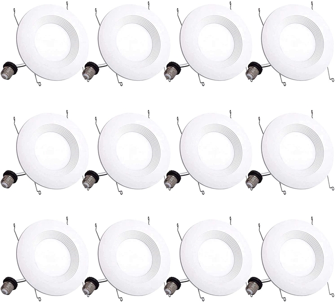 Lighting 12 Pack 5/6 Inch LED Recessed Downlight