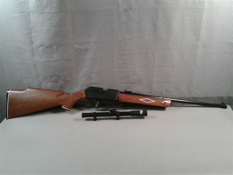 Daisy 880 Air Rifle with Scope, Brown 177 Caliber