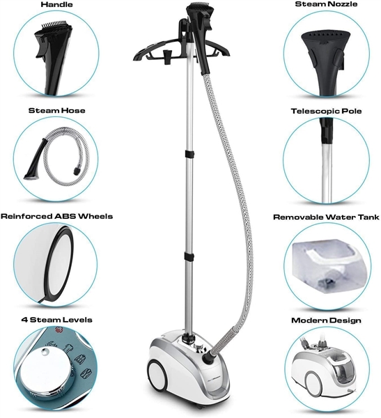  PurSteam Heavy Duty Powerful Fabric Steamer PS-937